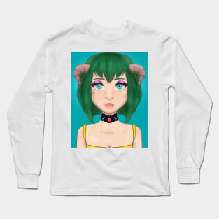 horned woman Long Sleeve T-Shirt